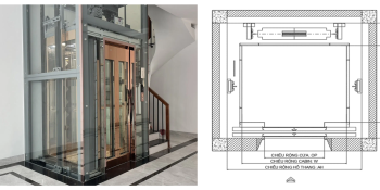 Tìm hiểu kích thước thang máy gia đình tiêu chuẩn