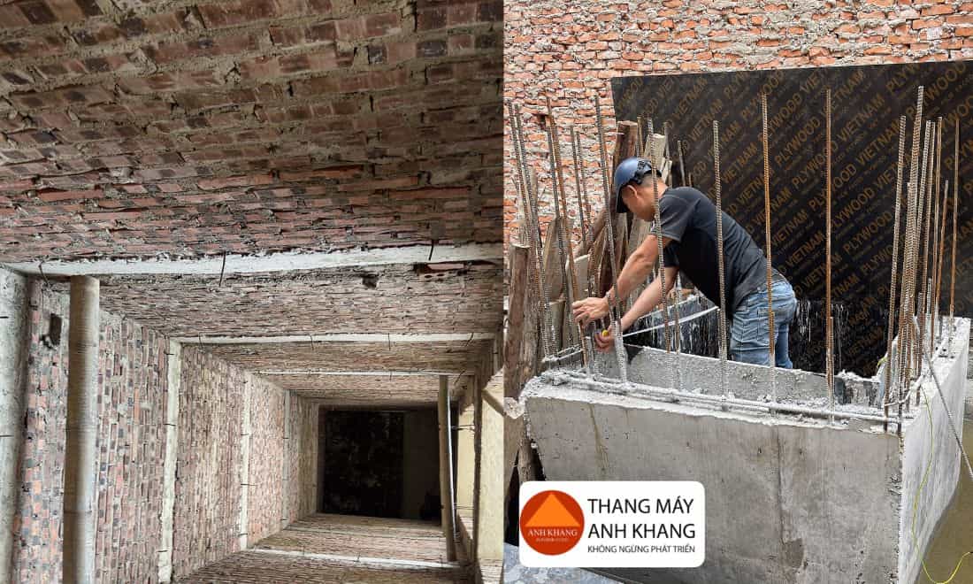 công ty thang máy gia đình anh khang lắp đặt thang máy tải hàng 300kg