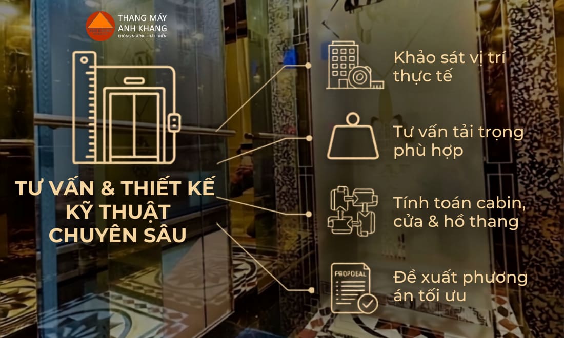 thang máy anh khang thiết kế thang máy tải hàng