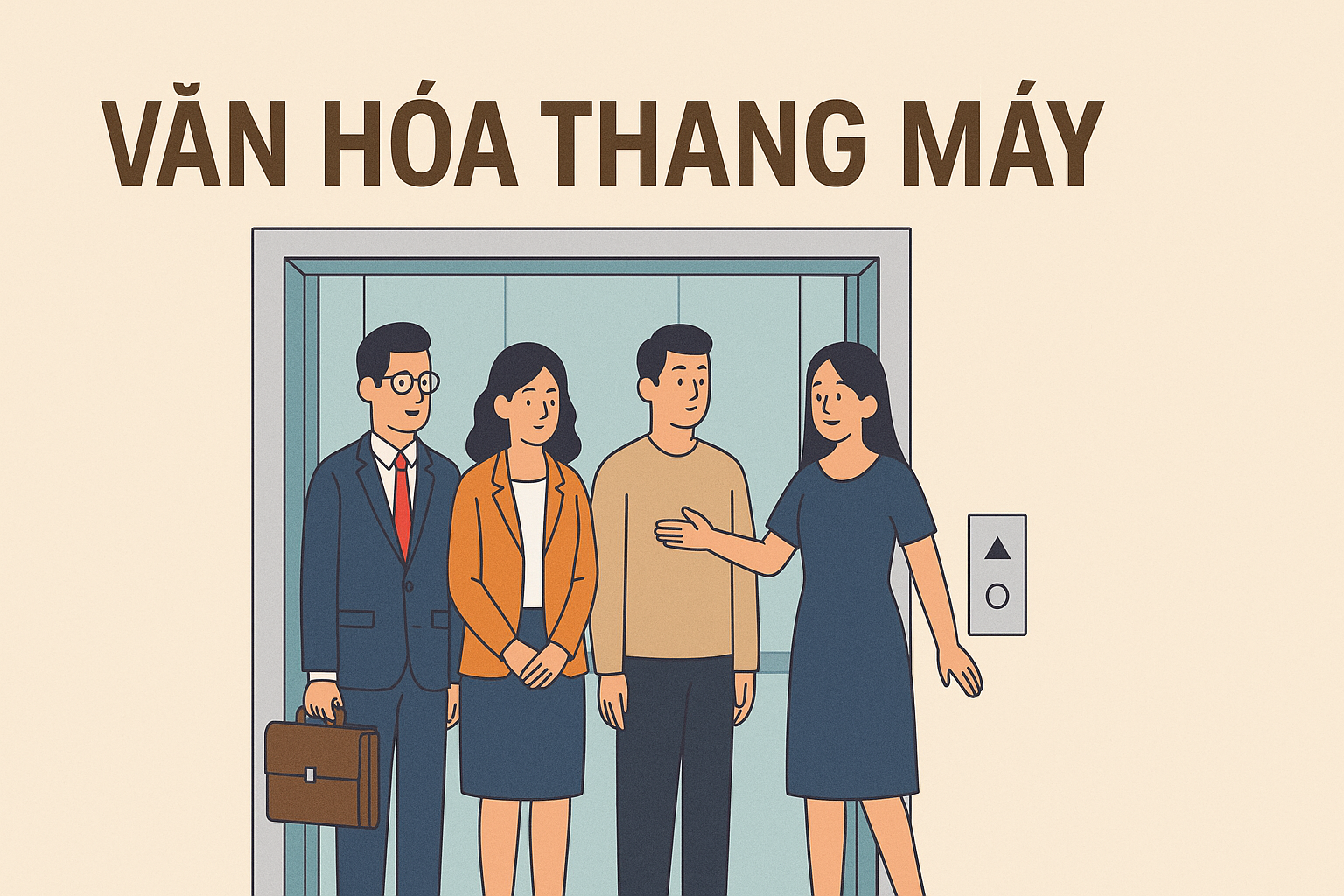 Văn hóa đi thang máy: Chuyện nhỏ, ý nghĩa lớn